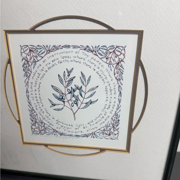 SUSAN LOY “Peace” Signed Numbered Calligraphy Art Signed/Numbered - Picture 3 of 5